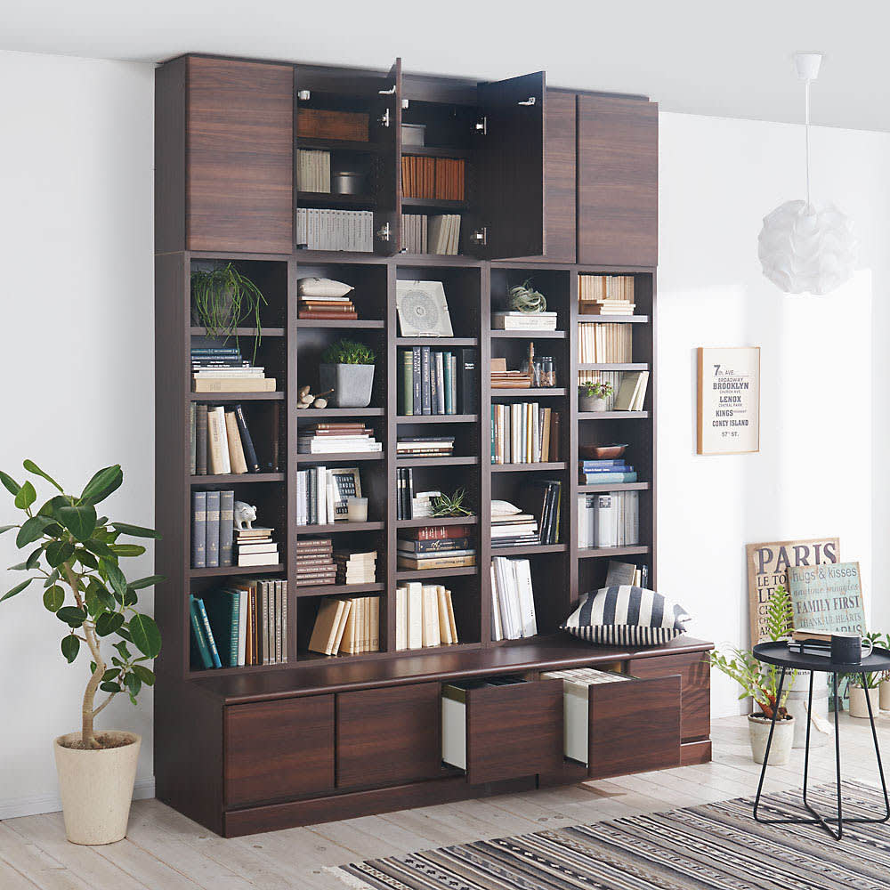 ベンチブックシェルフ 本体 幅39.5cm [3]