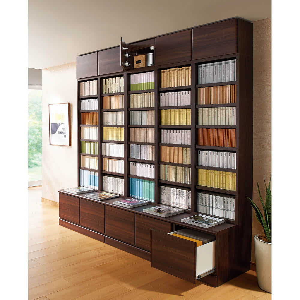 ベンチブックシェルフ 本体 幅39.5cm [4]