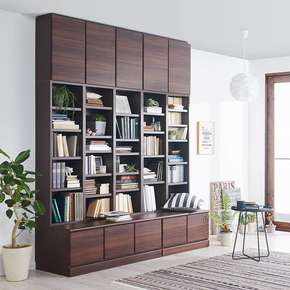 高さサイズオーダー対応 ベンチブックシェルフ オーダー上置き 幅39.5cm高さ26〜90cm [3]