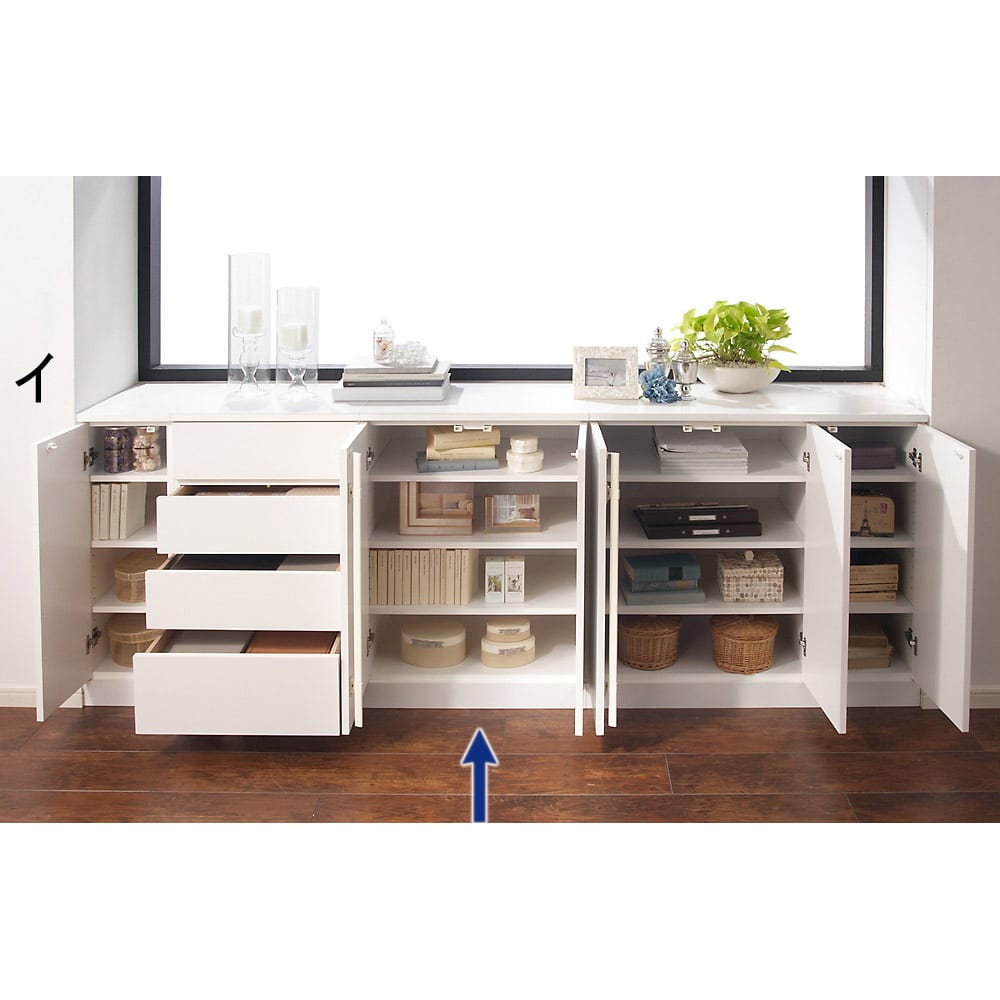 組合せ・高さ奥行のサイズオーダー薄型収納庫 幅60cm