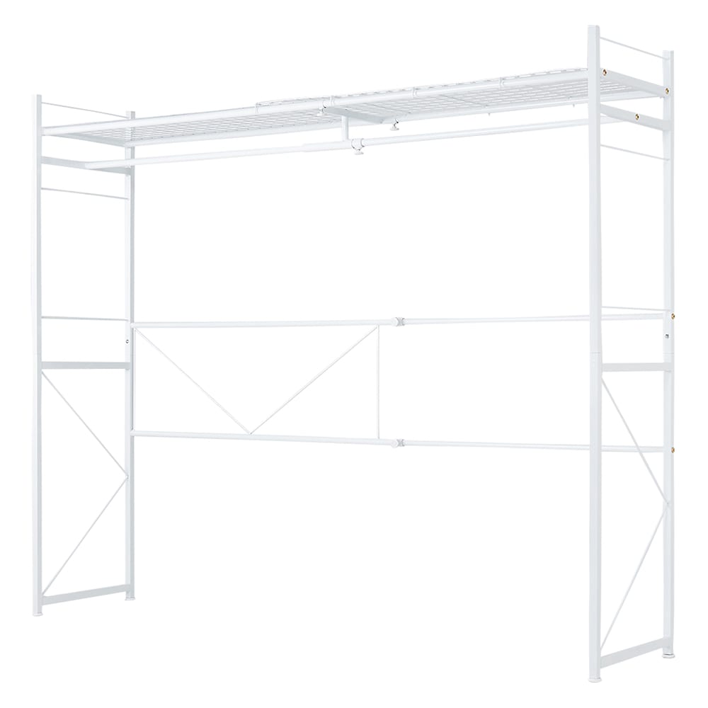 ベッド上も収納になる伸縮ラック 高さ181cmタイプ [3]