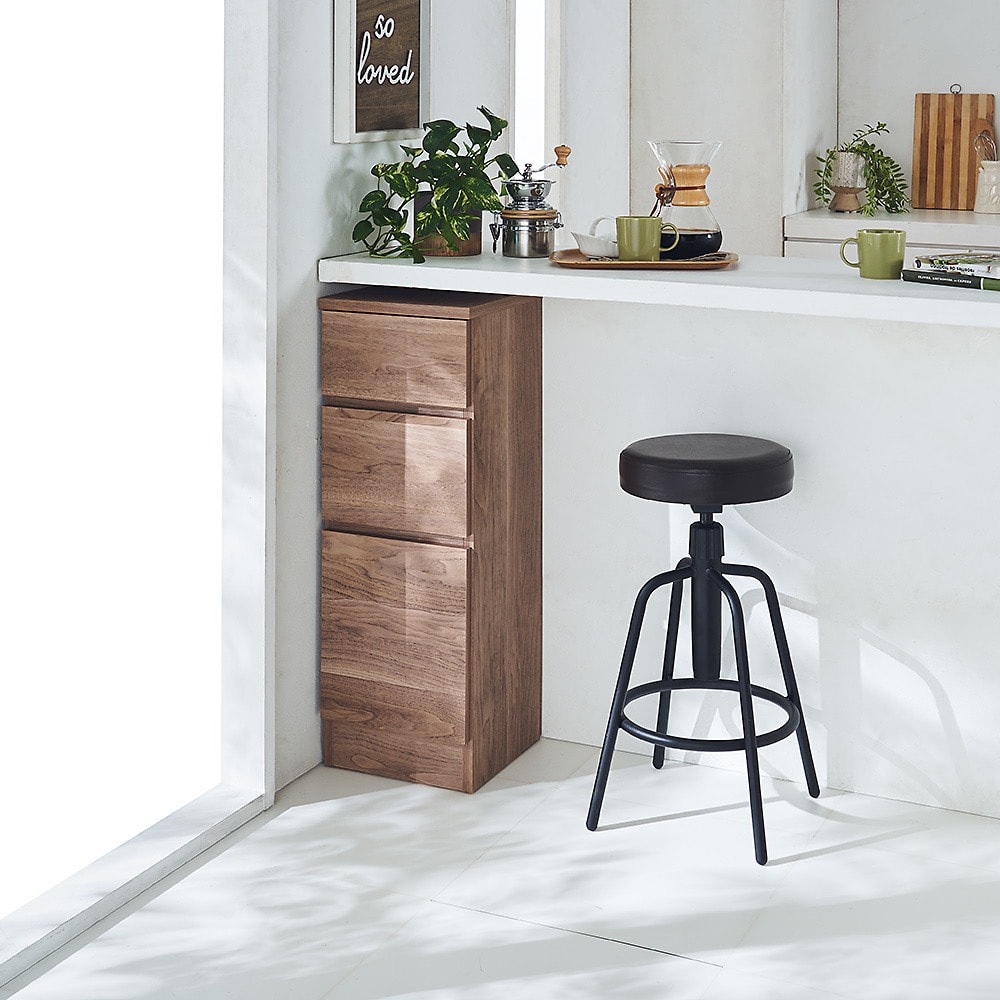 【幅30〜45（オーダー対応）奥行30cm】オール引出カウンター下＆リビング収納