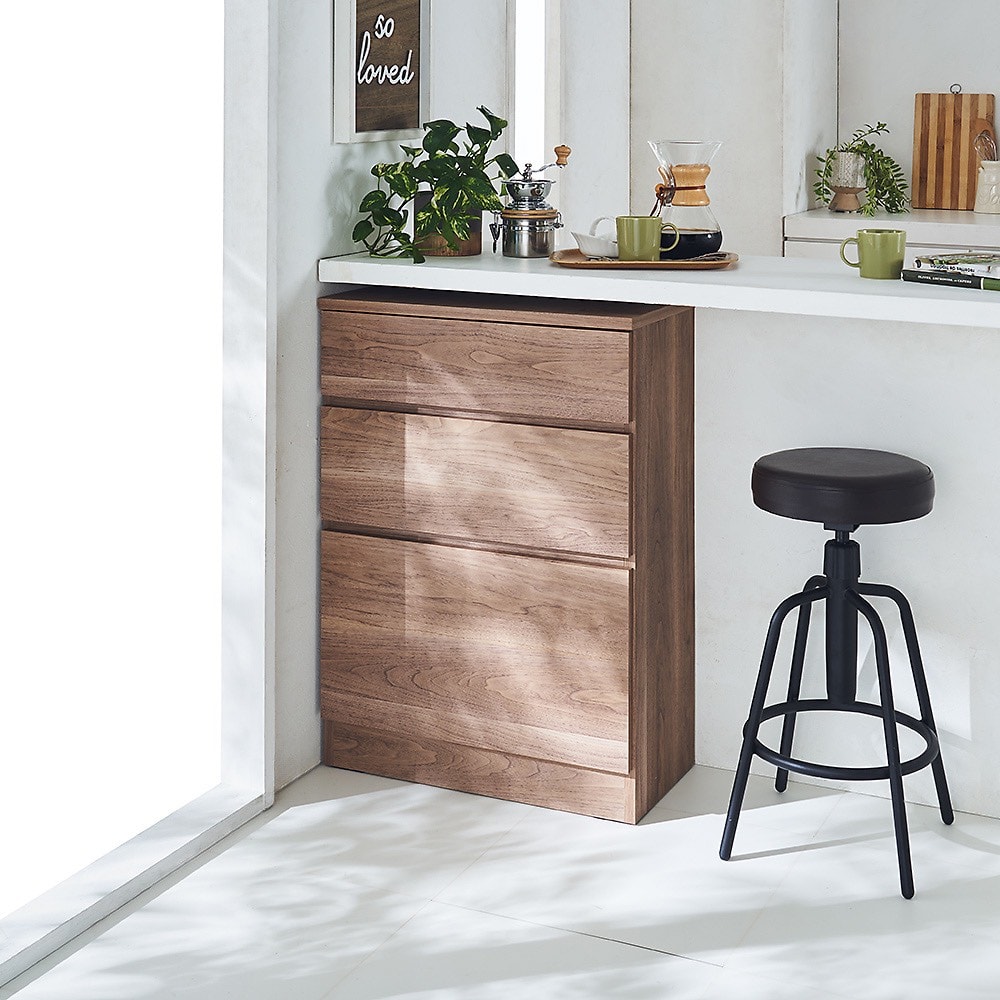 【幅60奥行30cm】オール引出カウンター下＆リビング収納