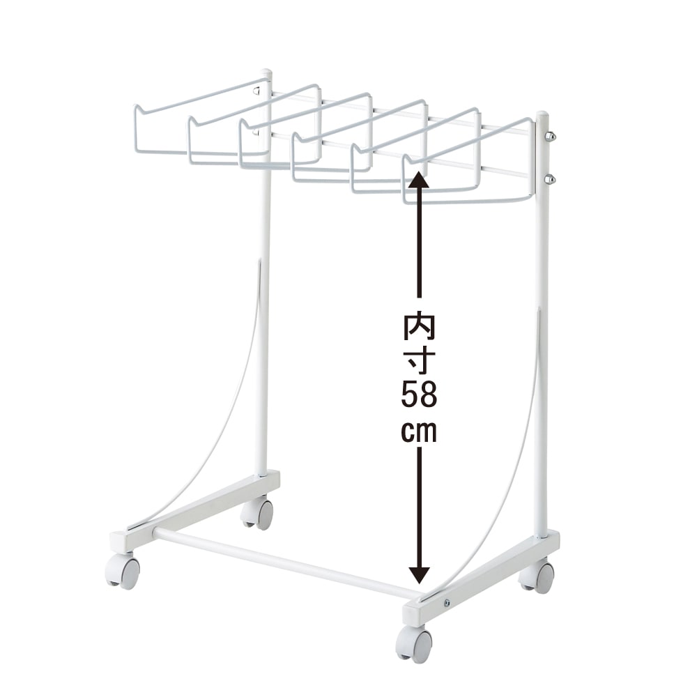 パンツ＆ジーンズハンガーラック 6本掛け 幅52cm [5]