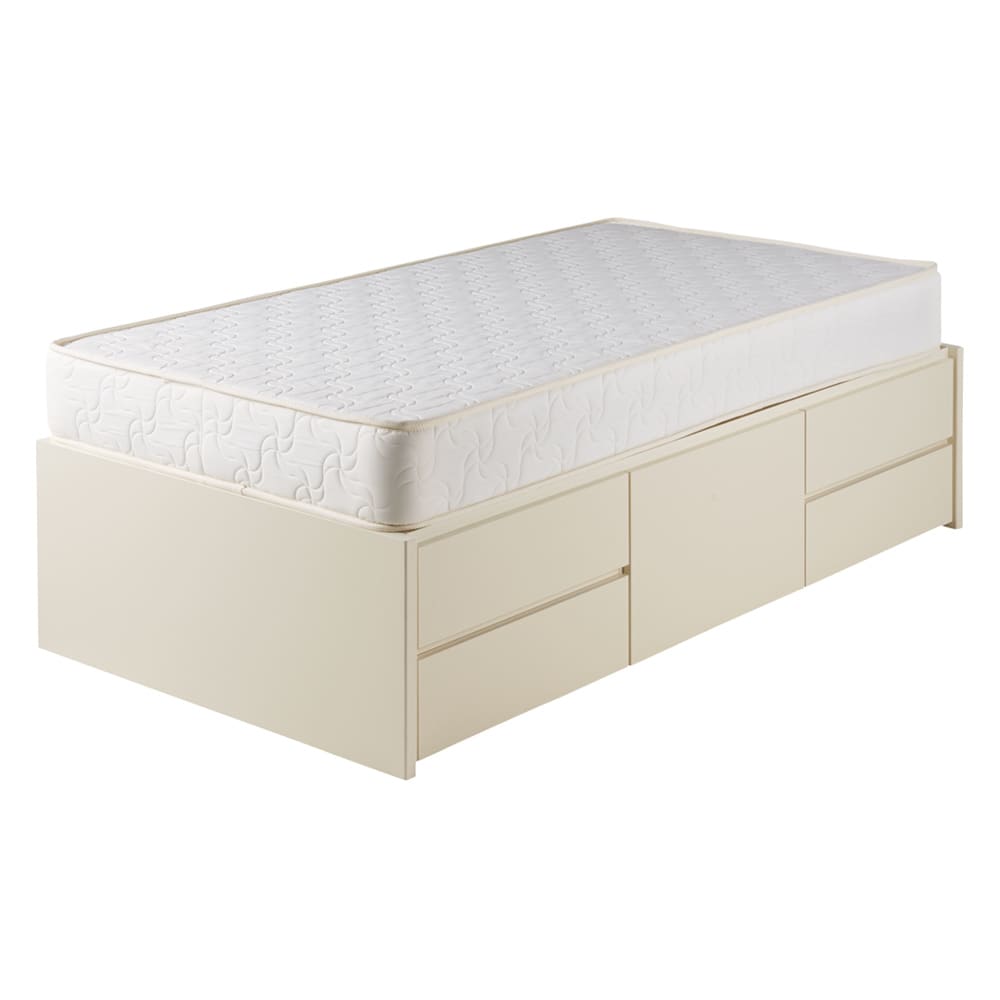 省スペース対応コンパクトチェストベッド 棚無し（国産ボンネルコイルマットレス付き）【ショート/レギュラー】 [3]