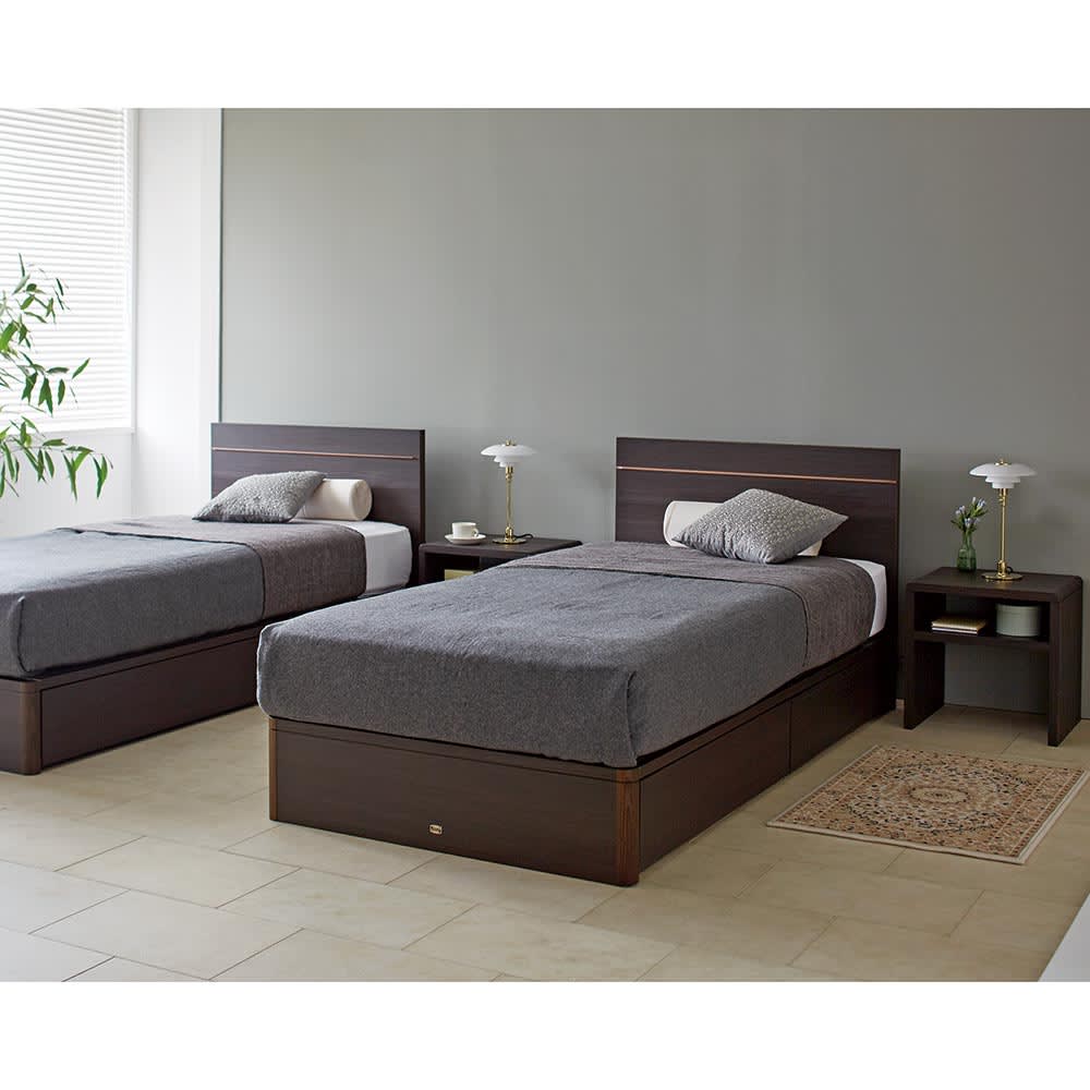 SIMMONS/シモンズ フラットII引き出し付きベッド（6.5インチマットレス付き）【配送料金込み 組立・設置サービス付き】