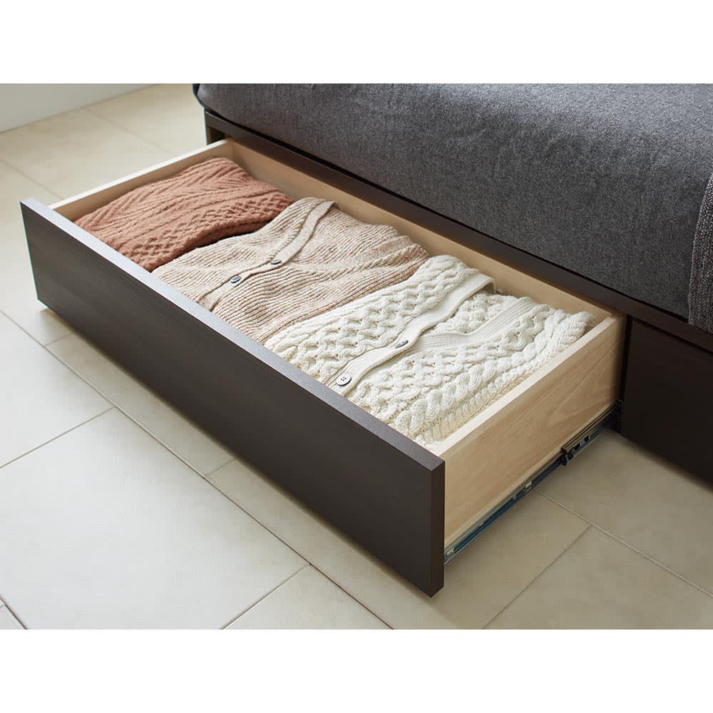 SIMMONS/シモンズ フラットII引き出し付きベッド（6.5インチピロートップマットレス付き）【配送料金込み 組立・設置サービス付き】 [5]