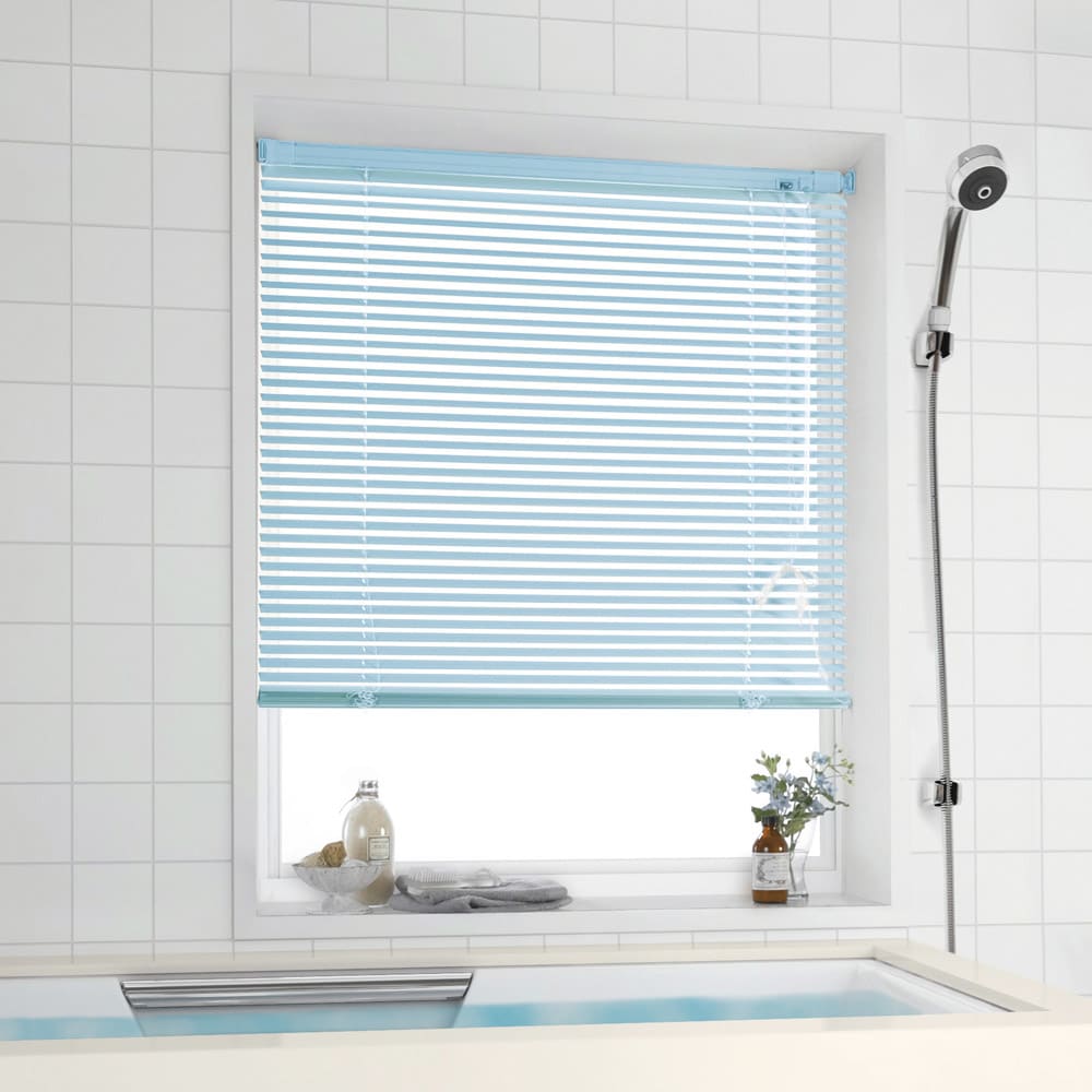 ホコリもサビも付きにくいインテリアブラインド 壁に穴を開けないつっぱり式（1枚）（イージーオーダー） [2]