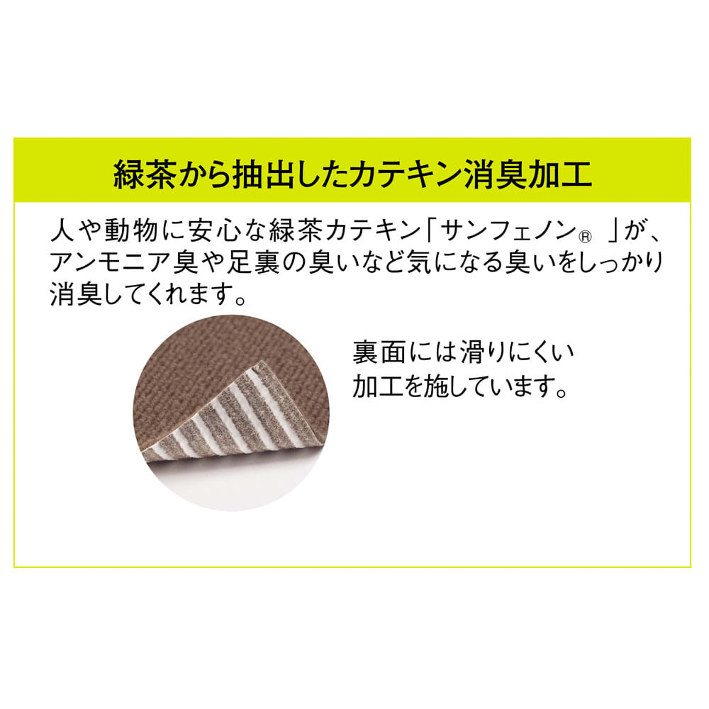 ループ調　カテキン消臭はっ水置くだけタイルマット 約30×30cm 同色20枚組　 [5]