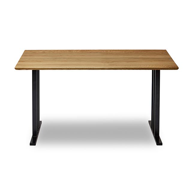 無垢材を贅沢に使用したモダンデザインテーブル 【脚：Dタイプ】［幅135］ [3]