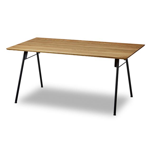 無垢材を贅沢に使用したモダンデザインテーブル 【脚：Cタイプ】［幅150］ [3]