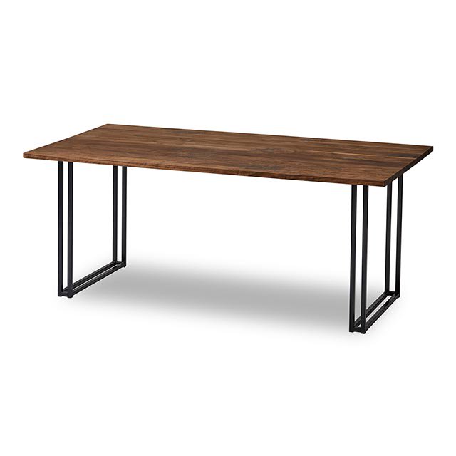 無垢材を贅沢に使用したモダンデザインテーブル 【脚：Bタイプ】［幅165］ [3]