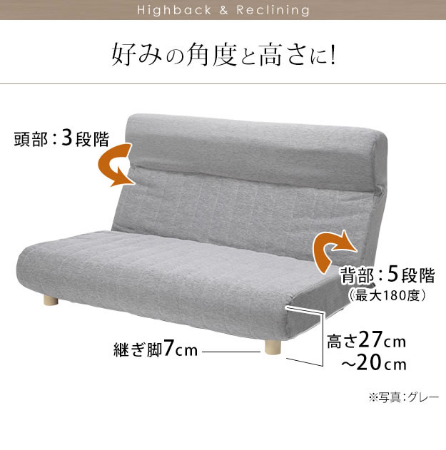 【送料無料】【2人掛】ソファ ソファー 2人掛けソファ 2人掛けソファー 2人掛け 2P フロアソファ フロアソファー 日本製 ローソファ ハイバック ブラウン アイボリー ブラック グレー グリーン ブラウン [4]