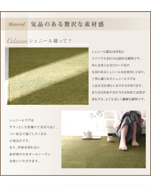 【送料無料】【claro】シェニールラグ 200cm×250cm ラグ マット リビング 撥水 ホットカーペットOK 洗濯機OK シェニール 滑り止め お洒落 上品 インテリア  グレー [3]