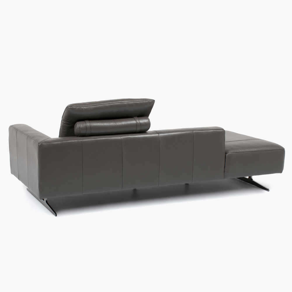 カウチソファ背付き大（向かって左肘）「L/S 59（エルエス59）」3人掛け 革グラファイト色 #J-112E [4]