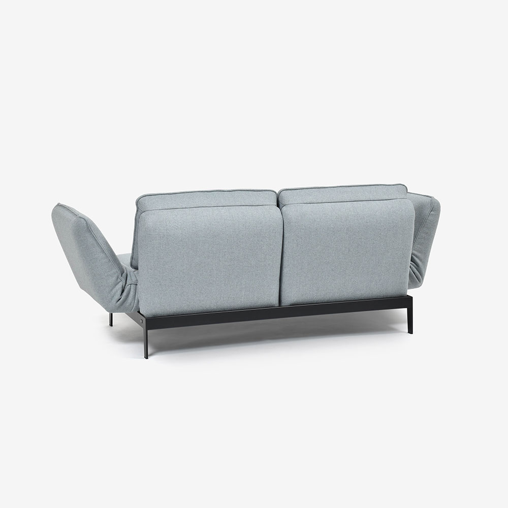 ROLF BENZ（ロルフベンツ）ソファ「MERA-N メラN」幅200cm 布#28.103 本体ストーングレー色　※クッション2個付 [3]