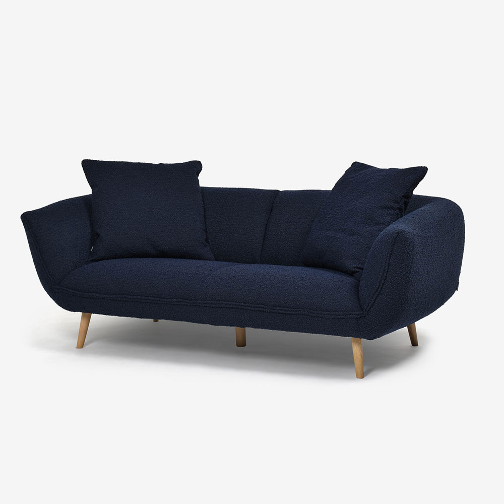 FaBBRica（ファブリカ）ソファ 3人掛け「FA-0558」幅202cm 布#FA-1 FAB-TRI-11 ネイビー色 [2]