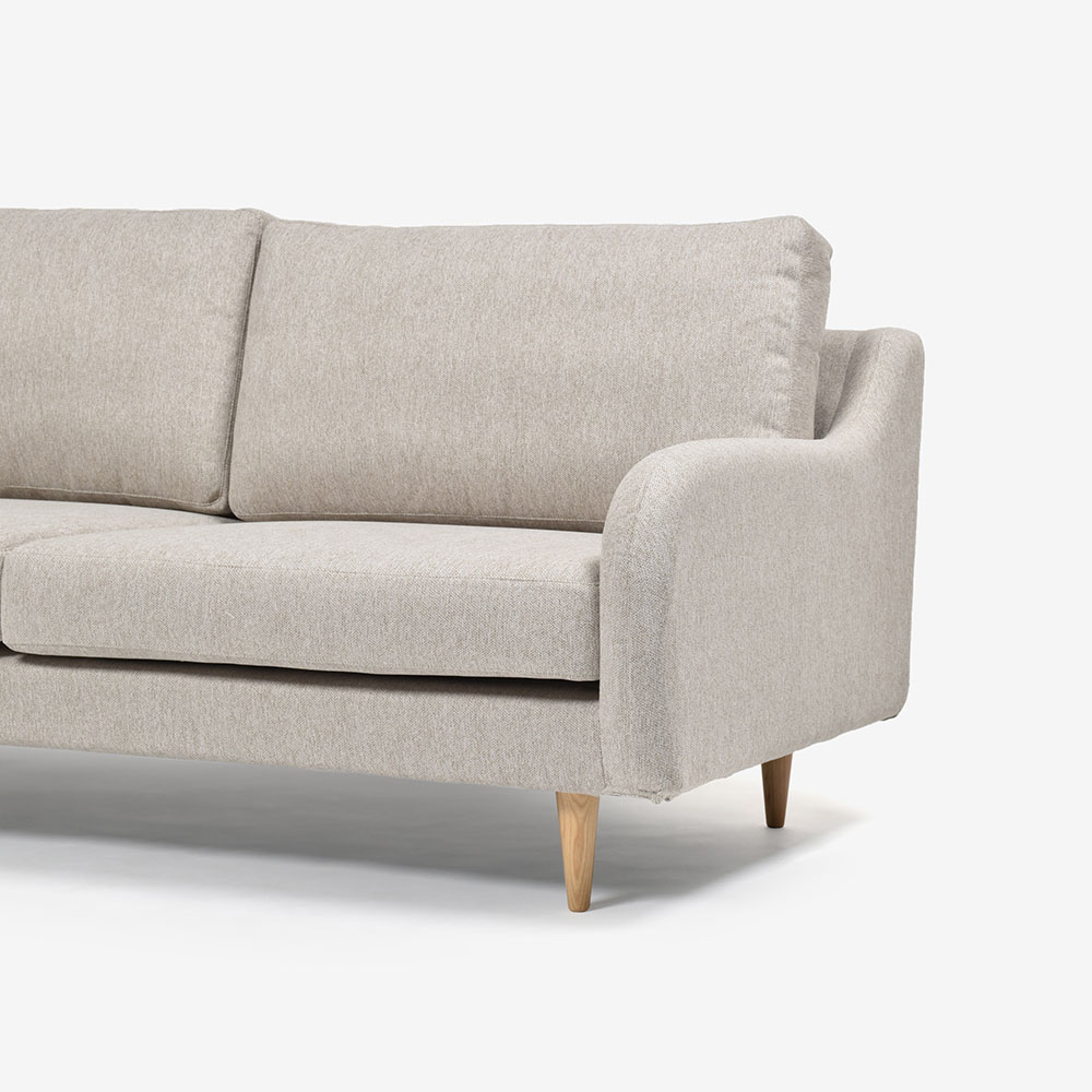 ソファ 3人掛け「CAS-D」幅180cm 布#SPフライデーナチュラル 脚部全3色 [4]