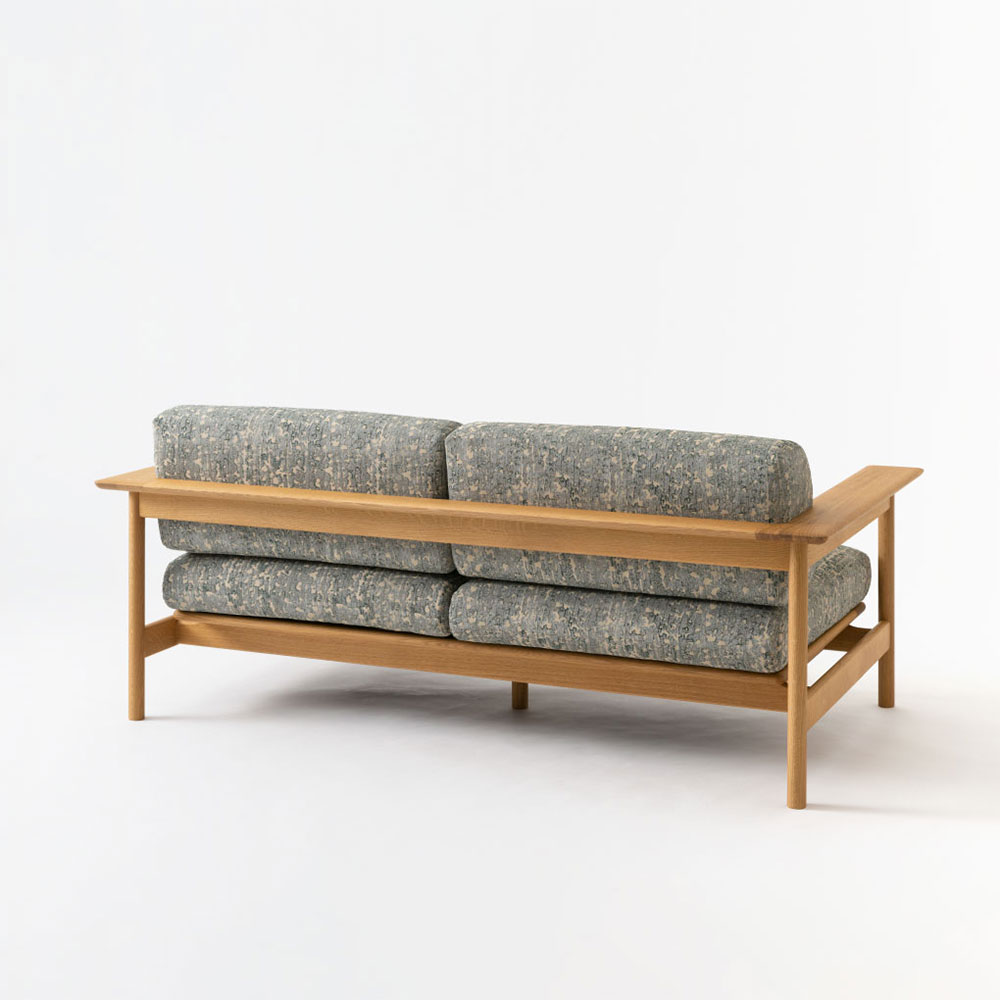 飛騨産業 ソファ 2.5人掛け「SATSUKI -サツキ- FP105WLN」幅180cm ホワイトオーク材 OU色 布＃EこもれびBE【受注生産品】 [2]