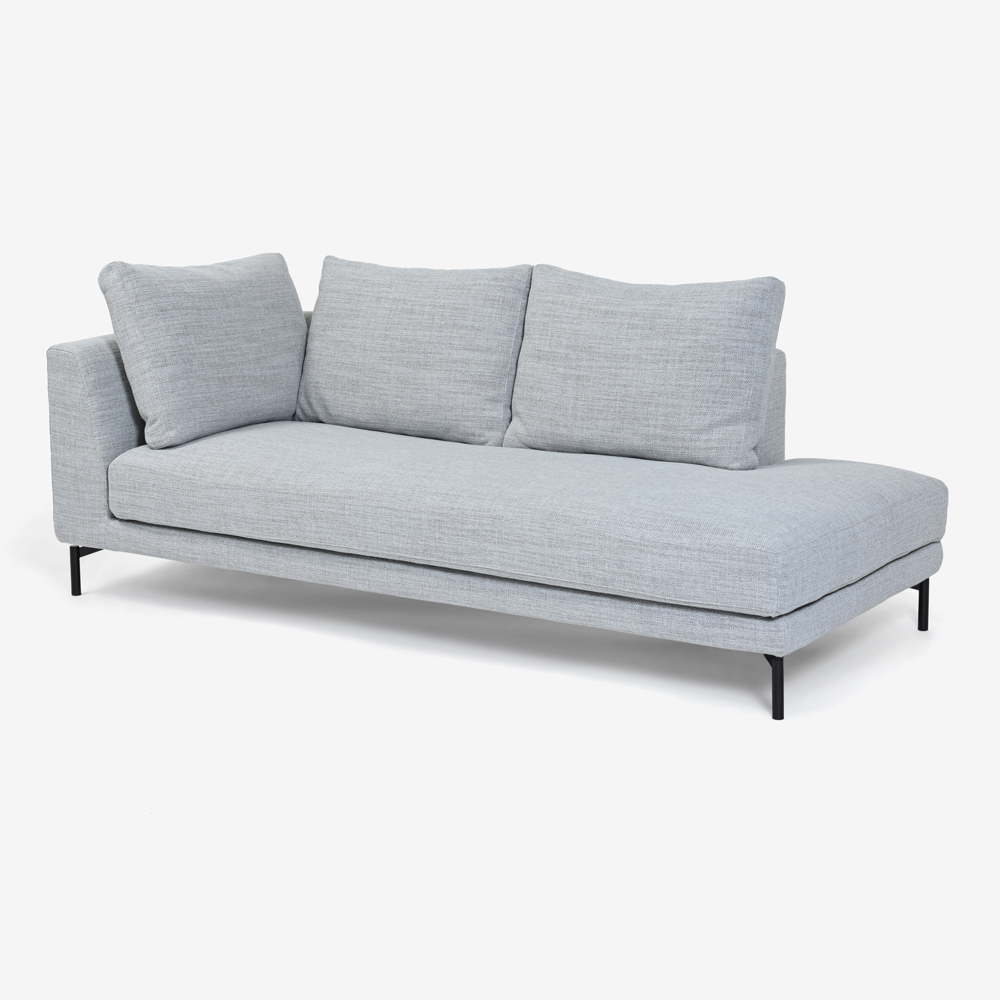 Abitamoda（アビタモーダ）片肘コーナーカウチ大（向かって右）「ルイズ」カバーリング仕様 #6_6101 金属脚 全2色【受注生産品】 [3]