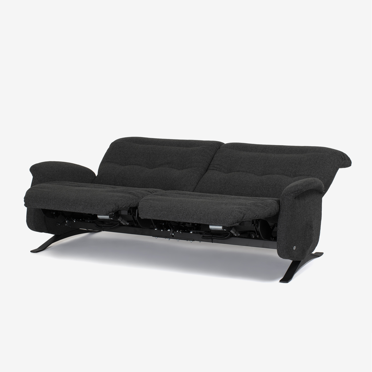 himolla（ヒモラ）電動リクライニングソファ「オスカー」布#Q2 ダークグレー色 全2サイズ [5]