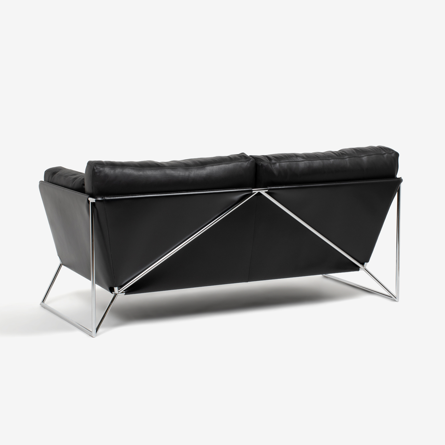 erba（エルバイタリア）2.5ソファ「トラス」革 ブラック色【セール対象品のため50%OFF】 [3]