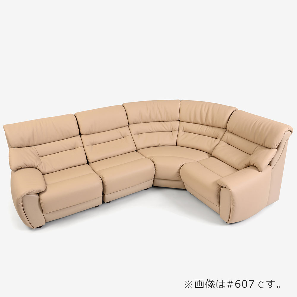 コーナーソファ4点セット「NEWハイバック2」半革張り 全10色 [4]