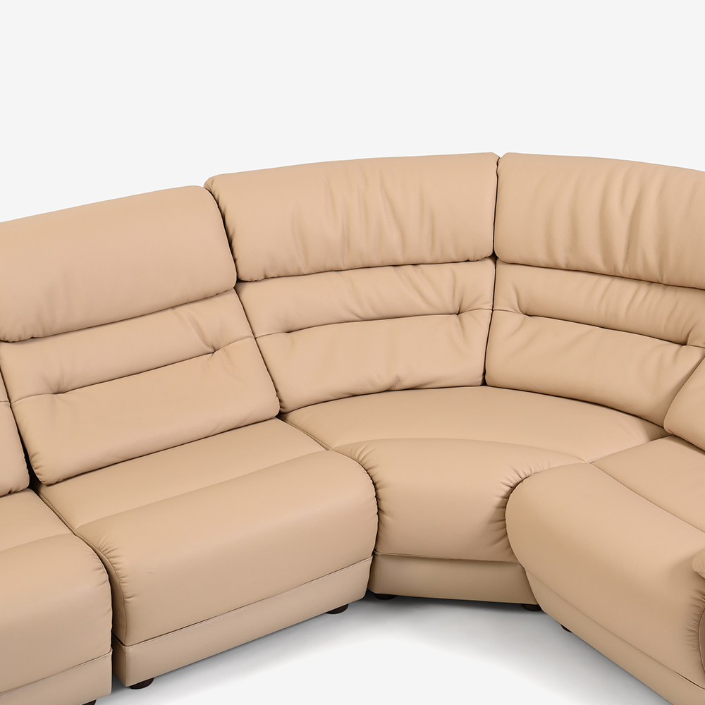 コーナーソファ4点セット「NEWハイバック2」半革張り 全10色 [5]