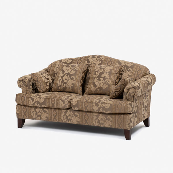 ラブソファ「モンターナ SD-476」2人掛け 布ダークブラウン色 #EY3042 [2]