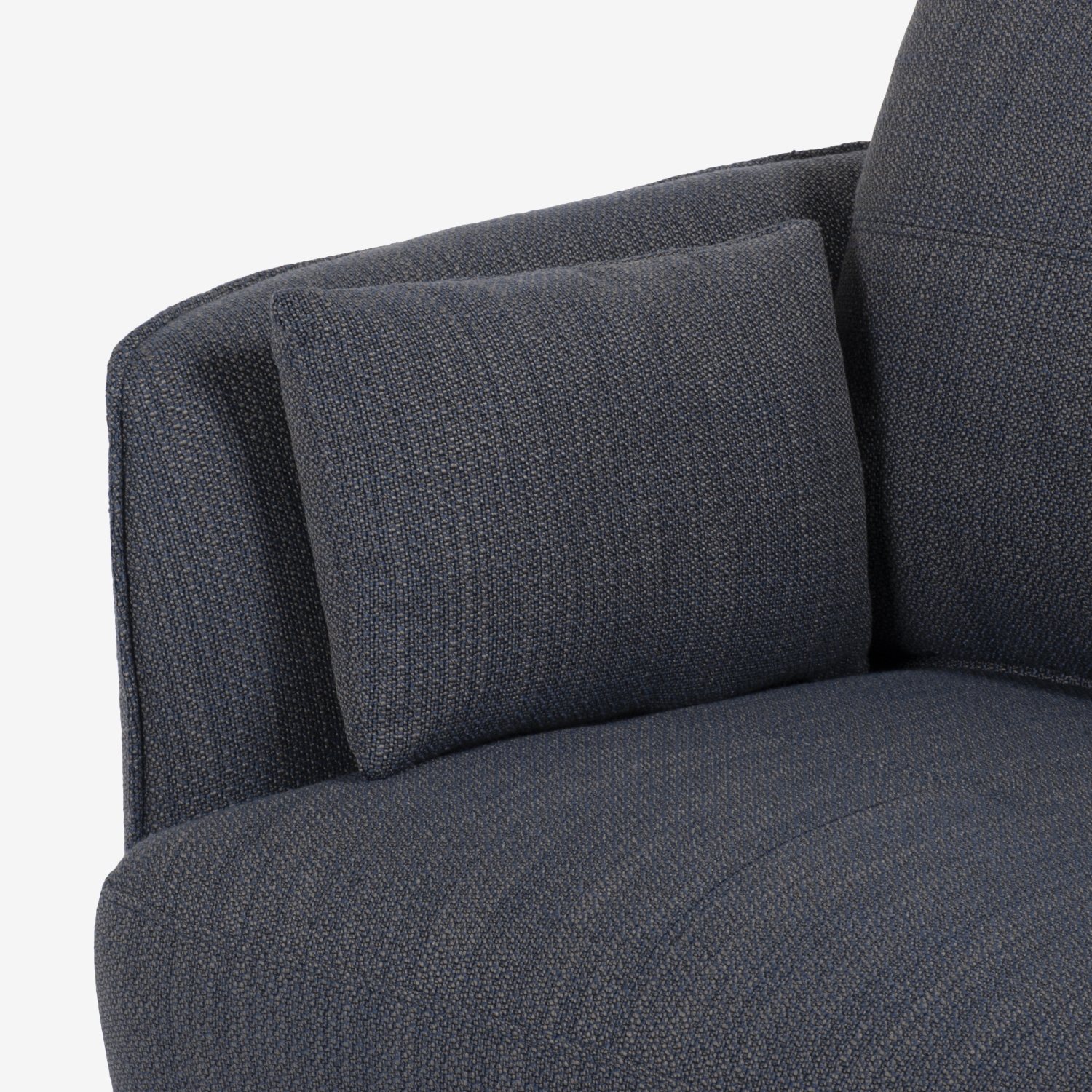 ラブソファ「アローナ」幅160cm 2人掛け 布ネイビー色 #H5709-10 [4]