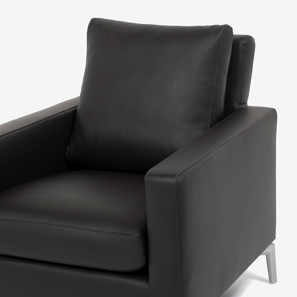 erba（エルバイタリア）アームチェア「ベラビスタ」革ダークブラウン色 ARREDO5029 [4]