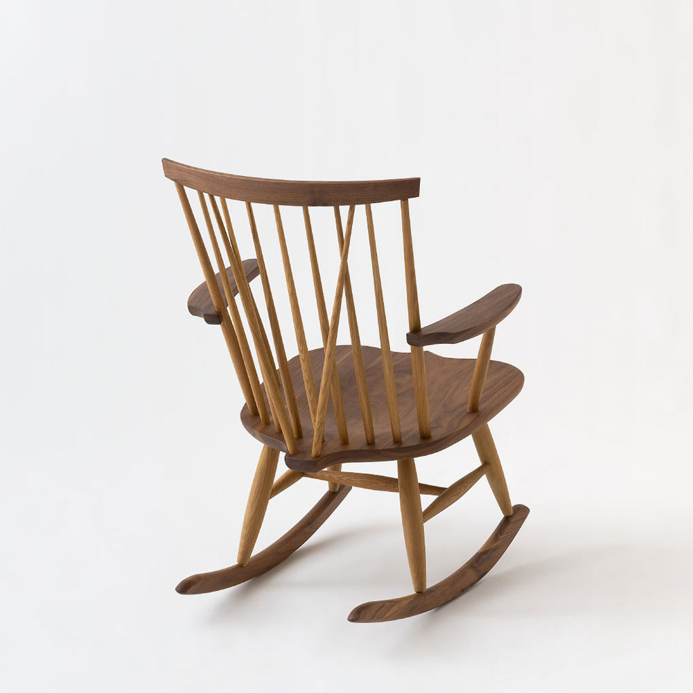 飛騨産業 ロッキングチェア「NEWMCKINLEY -ニューマッキンレイ- NM267RC OWA色」ツートン仕様（ホワイトオーク材/ウォールナット材 ）【受注生産品】 [2]