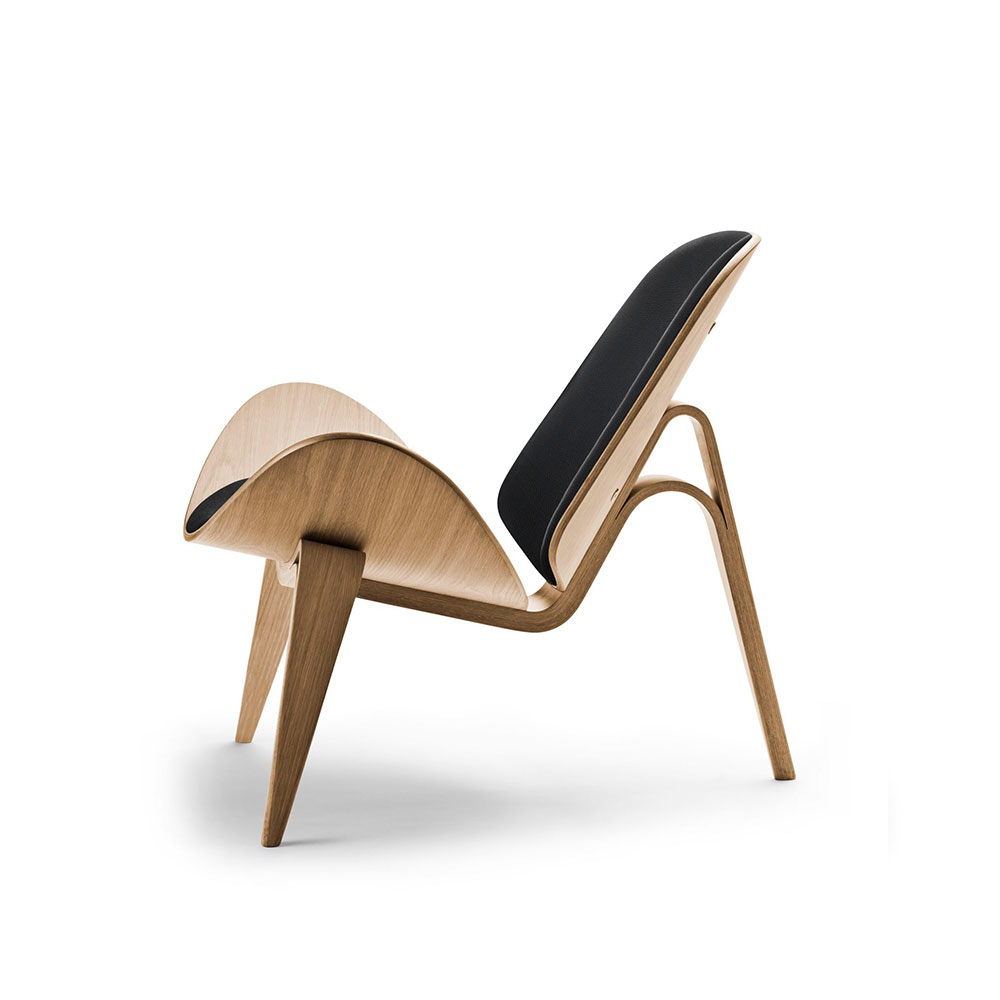 カール・ハンセン＆サン チェア「CH07 シェルチェア」オーク材オイル仕上げ 革ブラック＃THOR301【受注生産品】 [2]