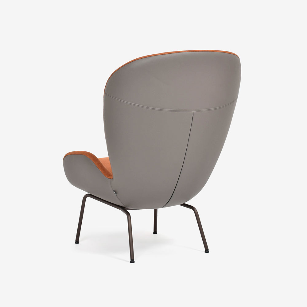 ROLF BENZ（ロルフベンツ）アームチェア「594」布 レッドオレンジ色 ＃14.160【セール対象品のため40%OFF】 [3]