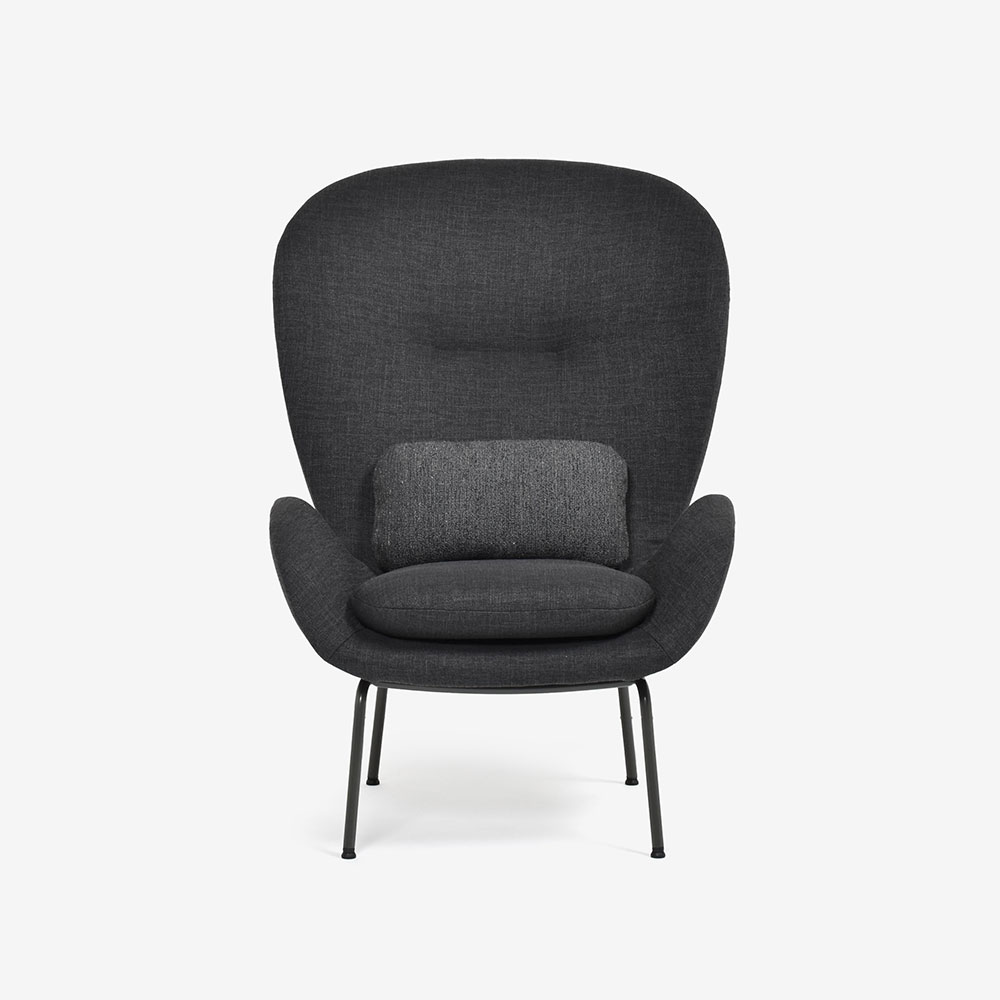 ROLF BENZ（ロルフベンツ）アームチェア「594」布 ブラックグレー色 #14.165【次回入荷未定】 [2]