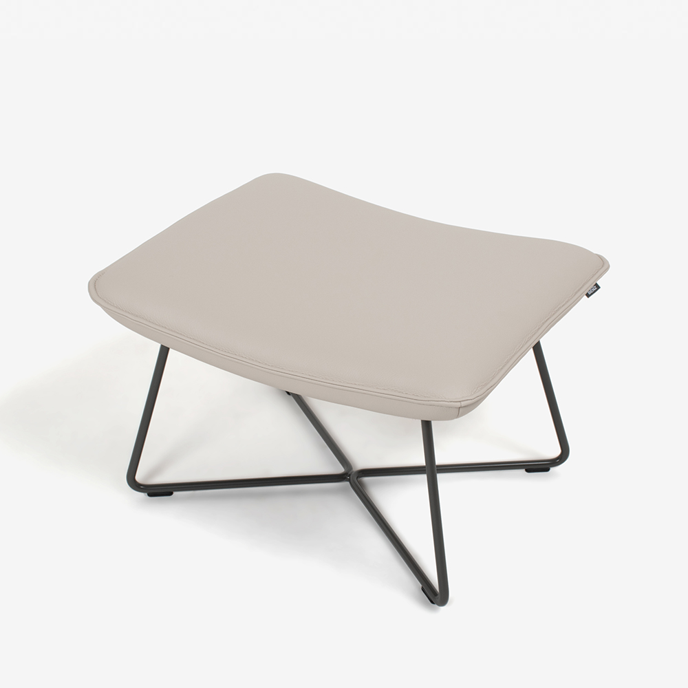 ROLF BENZ（ロルフベンツ）スツール「HCKMET-394」革ライトベージュグレー色 [3]