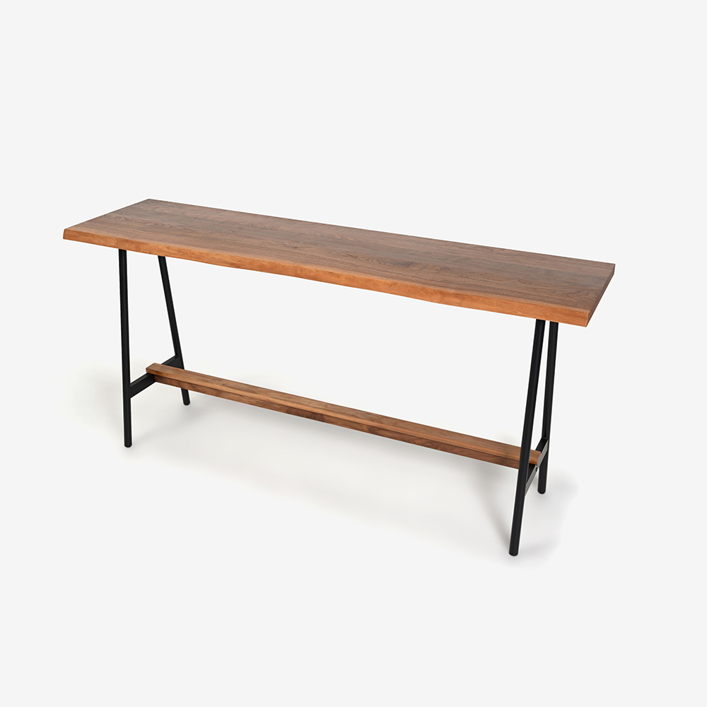 カウンターテーブル「REAL DT049 200050」幅200cm 天板高95cm ウォールナット材【受注生産品】 [2]