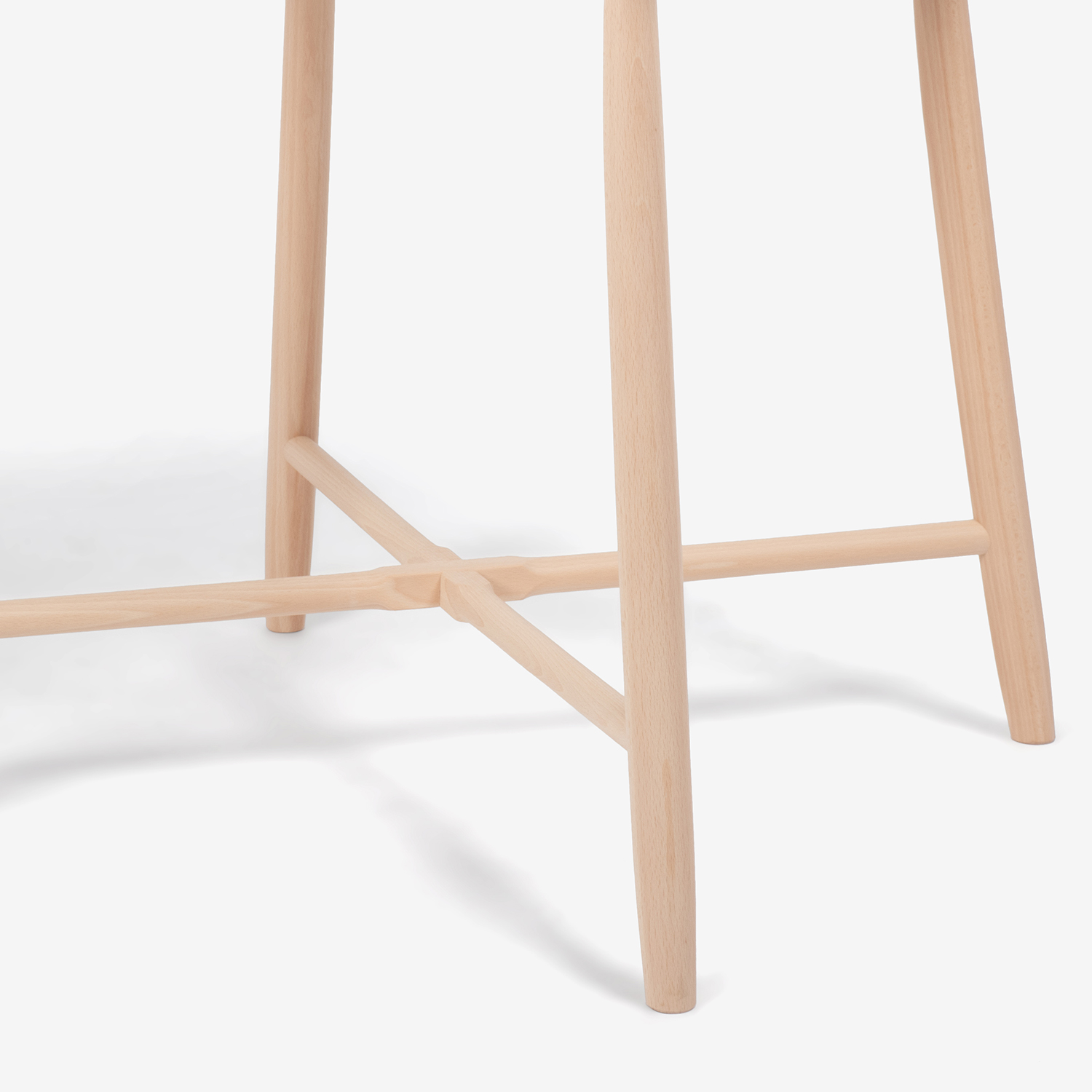 秋田木工 ダイニングテーブル（丸）「209EB」 ブナ材EBホワイト色 [5]