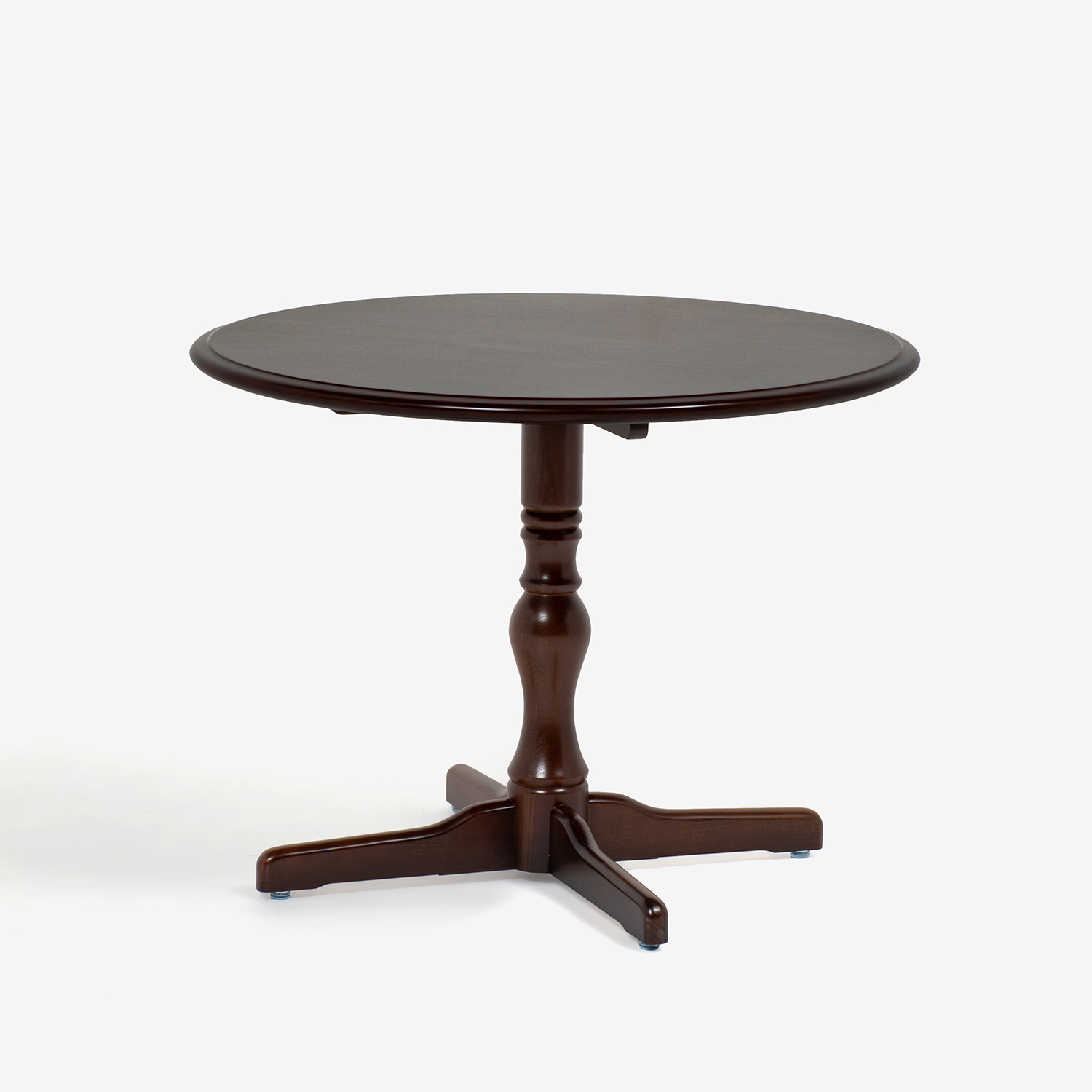 秋田木工 ダイニングテーブル（丸）「T-5651」ナラ材/ブナ材 ウォールナット色 [2]