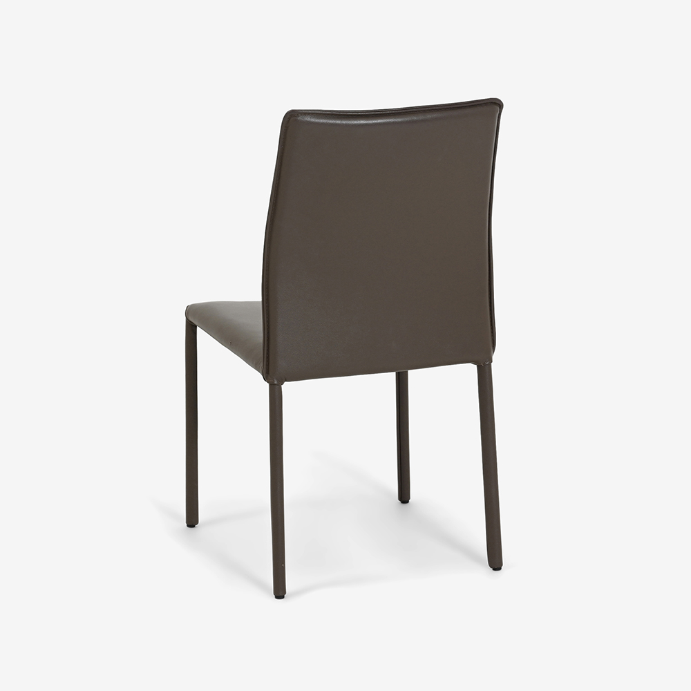 ダイニングチェア「ルッソ」革トープ色 [4]