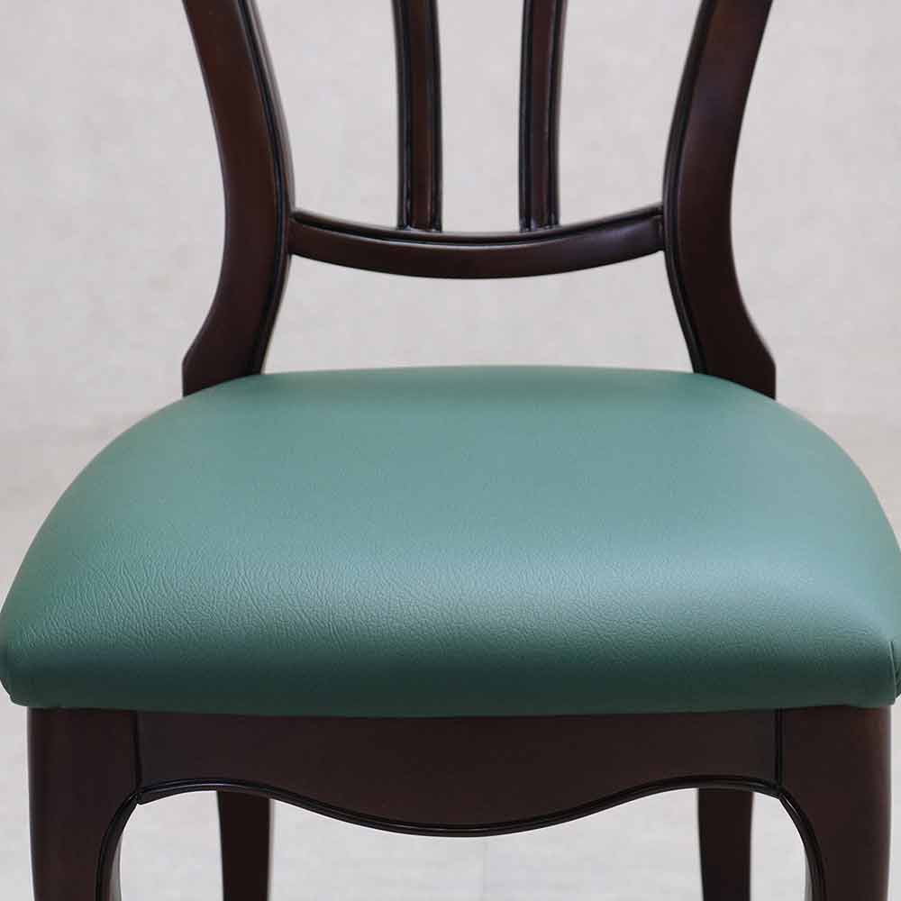 LDチェア「ケントハウス」マホガニー材 合成皮革PGR色 [4]