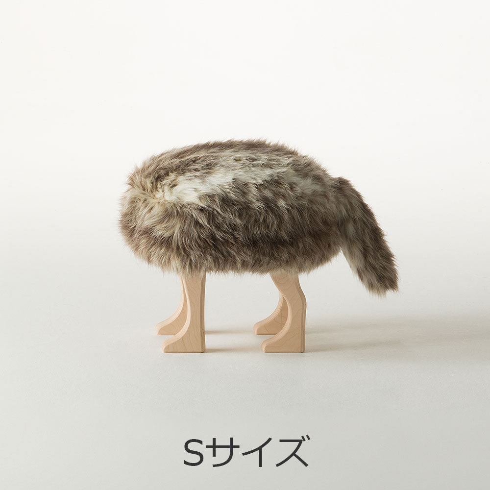 匠工芸 スツール「アニマルスツール」コヨーテブラウン 全2サイズ【受注生産品】 [2]