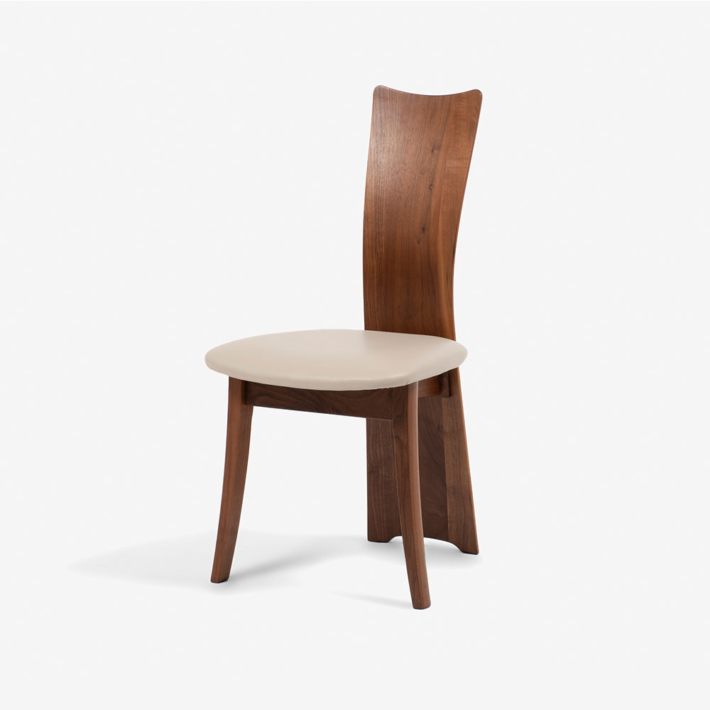 ダイニングセット「フォルム」ウォールナット材オイル塗装/合成皮革L-2444 [3]