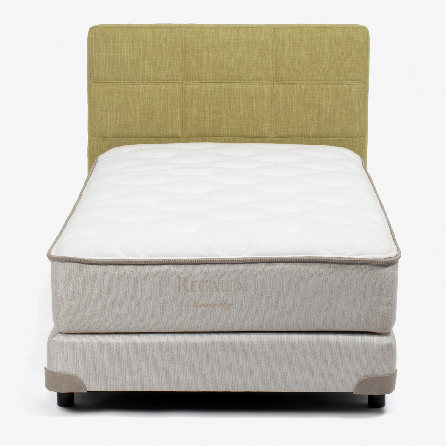 ヘッドボード「シルファB」布グリーン色 [4]