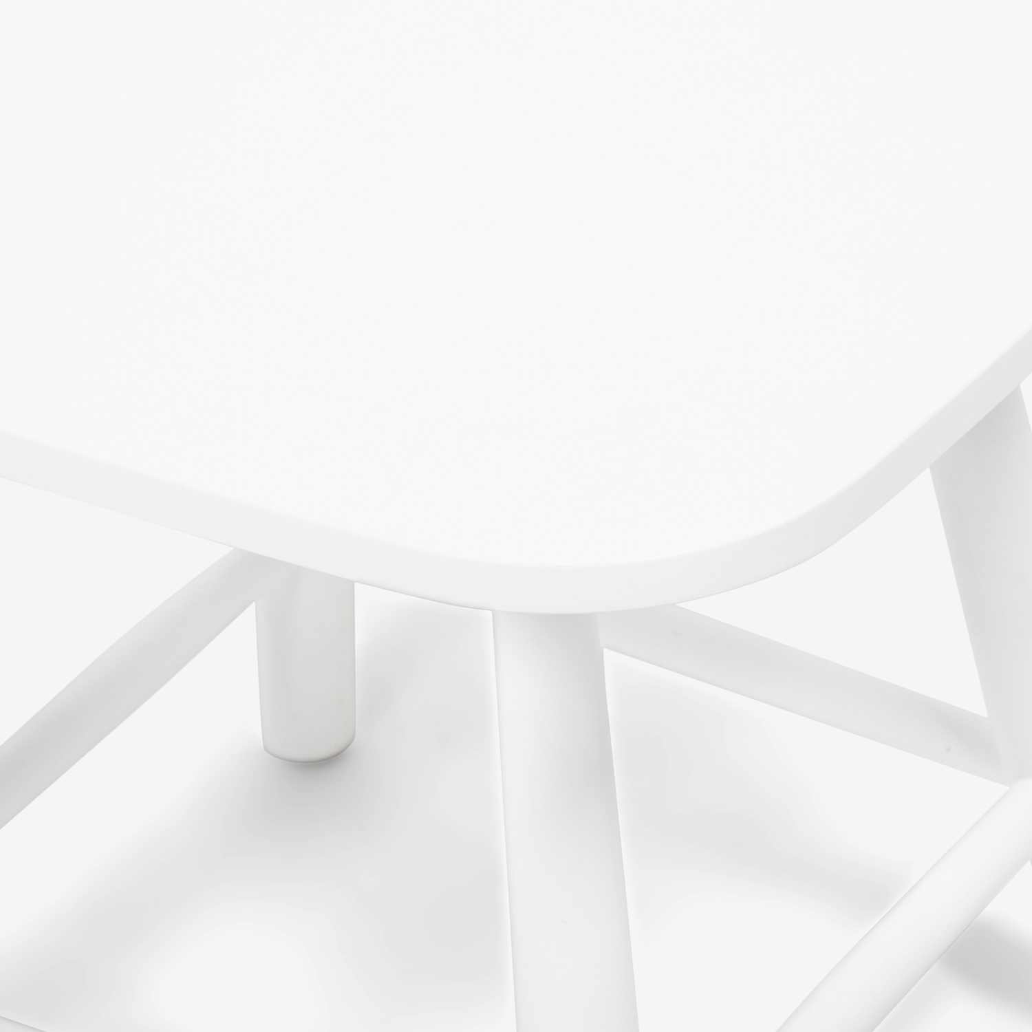 秋田木工 ローテーブル「209EB」ブナ材ホワイト色 [4]