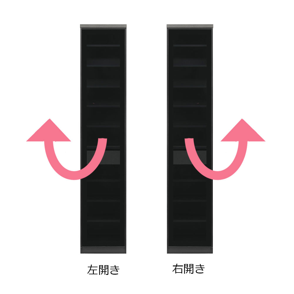 ダイニングボード「ノヴァ 40DB」幅40cm 奥行47.5cm 高さ200cm ブラック色(セラミック柄)　【オンラインショップ限定品】 [2]