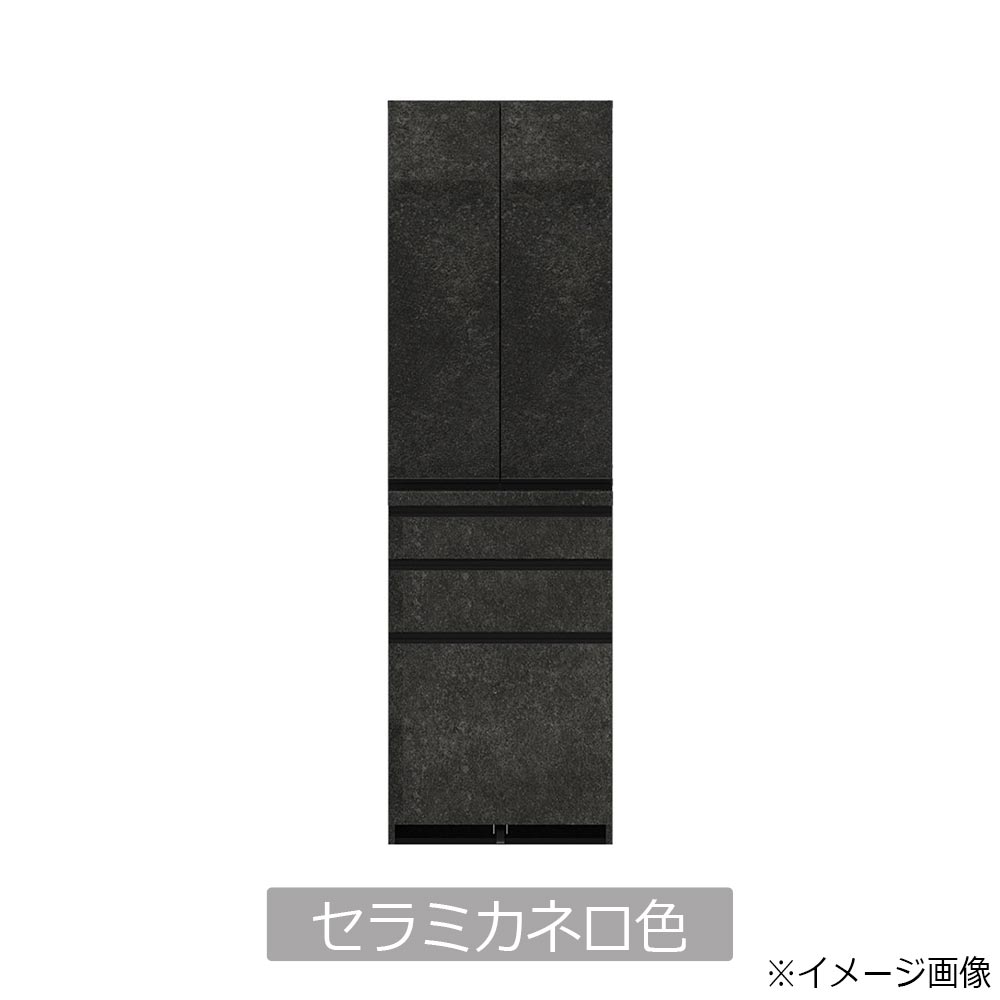 Pamouna（パモウナ）ダイニングボード「ECB-S600K」幅60cm 奥行44.5cm 高さ197.5cm 開き扉 全3色 [4]