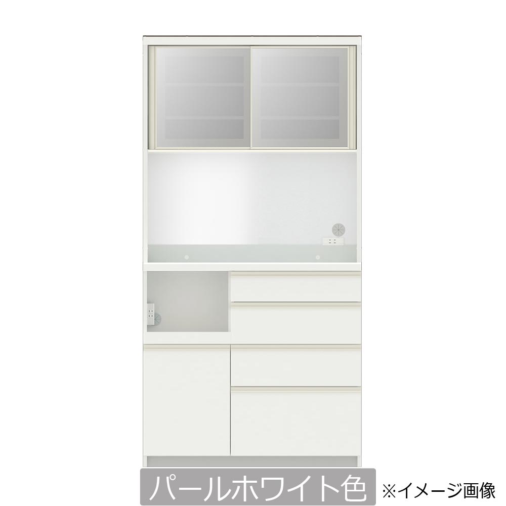 Pamouna（パモウナ）オープンボード「ECA-S1000R」幅100cm 奥行44.5cm 高さ197.5cm スライドドア ハイカウンター 全3色 [2]