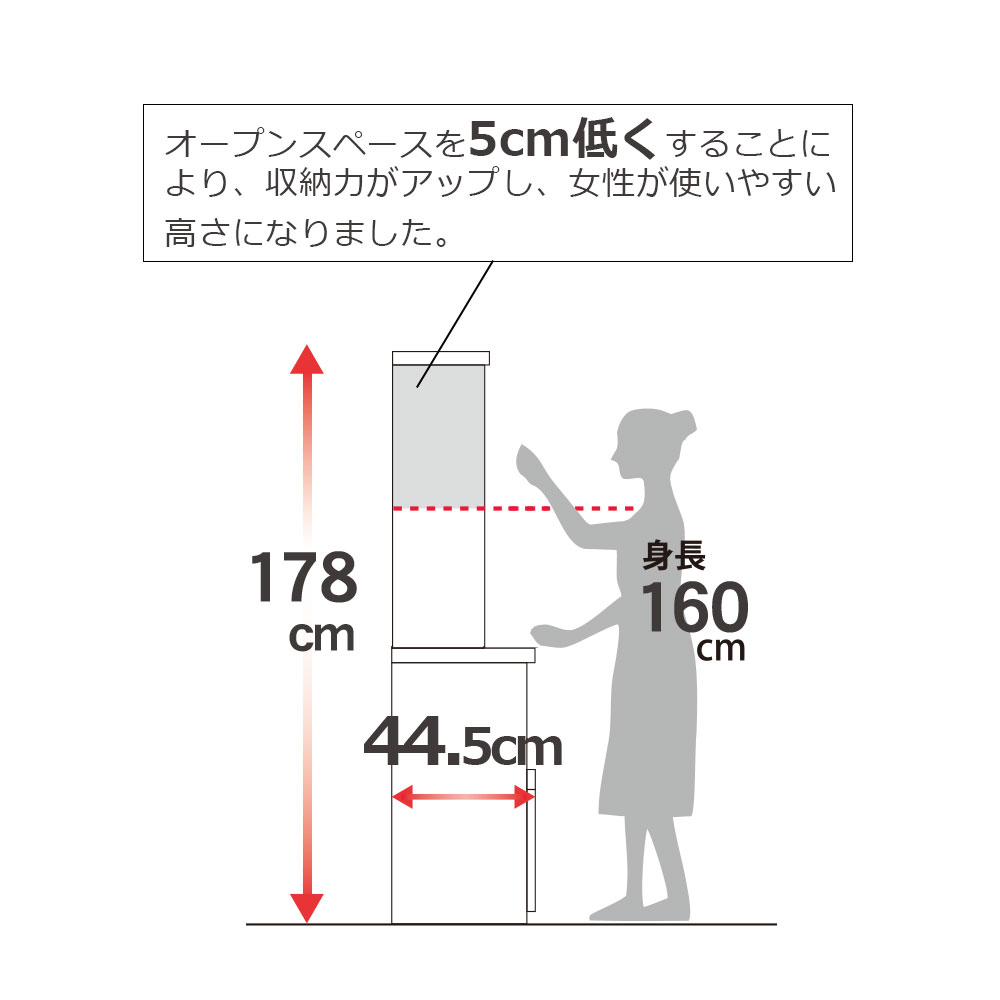 Pamouna（パモウナ）オープンボード「PO-S900R」幅90cm 奥行44.5cm 高さ178cm 全3色 [4]