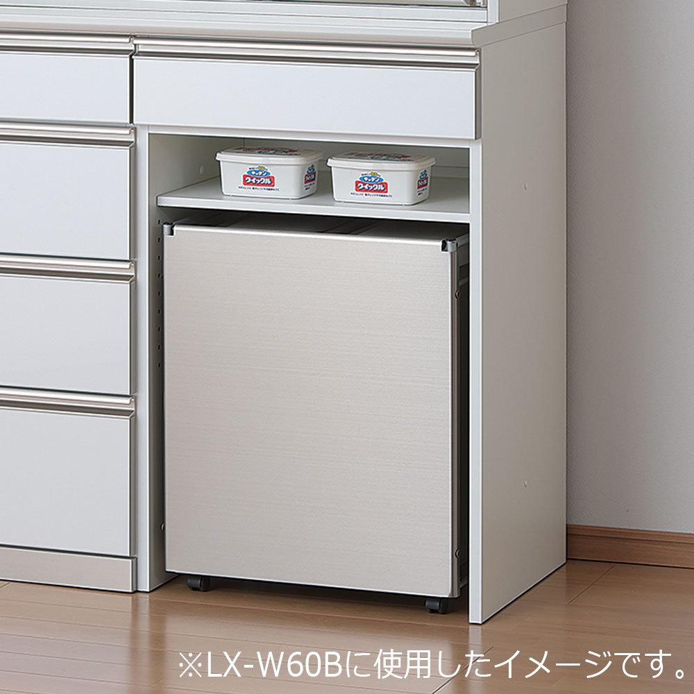 AYANO（綾野製作所）オプションダストボックスワゴン「WS-51W」32L×2個付き [2]